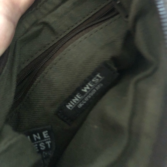 NINE WEST Brown Croc Embossed Crossbody Handbag - Picture 8 of 9